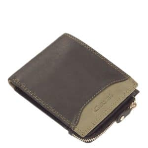 Új formavilágú sportos férfi bőr pénztárca valódi bőrből minőségi GIULTIERI modell, aprópénztartója a sportos tárca oldalán helyezkedik el.