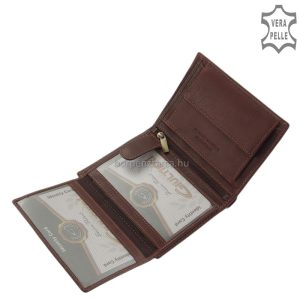 A Giultieri család tagja ez az álló kivitelű bőr irattartó férfi pénztárca, minőségi valódi bőrből, melyet fekete és barna színben gyártunk.