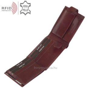 Klasszikus mérettel rendelkező, minőségi kivitelű Giultieri márkájú, prémium bőr felhasználásával készült különleges férfi pénztárca.