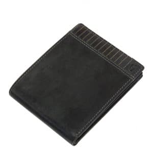 Egyedi felülettel kék, barna és fekete színben kapható, sportos koptatott hatású kiváló minőségű bőrből gyártott férfi bőr pénztárca.