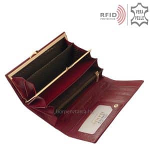 Nagyon elegáns, piros színű lakk bőr külsővel rendelkező nagy méretű női pénztárca a Rovicky márkacsaládtól. Díszdobozban érkezik Önhöz!