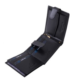 Kiváló minőségű egyúttal elegáns megjelenésű termékünk, amely valódi bőr alapanyagból gyártott klasszikus férfi pénztárca.