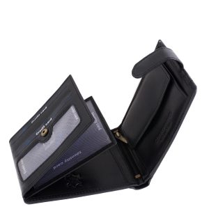 Kiváló minőségű egyúttal elegáns megjelenésű termékünk, amely valódi bőr alapanyagból gyártott klasszikus férfi pénztárca.