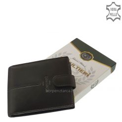 Több színben rendelhető férfi bőr pénztárca valódi bőrből, a minőségi Giultieri márkás termékcsaládból, mely klasszikus stílusban készült.