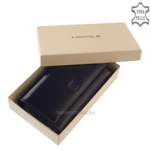 Szemet gyönyörködtető, változatos színekben elérhető női divat bőr pénztárca valódi bőrből a minőségi NICOLE termékcsaládból.
