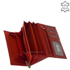 LA SCALA márkájú nagyobb méretű valódi bőrből készített női bőr divat pénztárca, amely nem csak divatos de rendkívül praktikus is.