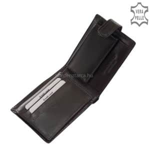 Valódi bőrből gyártott terméknük, elegáns fazonban, dekoratív dizájnnal, mely divatos megjelenést kölcsönöz a férfi bőr pénztárca számára