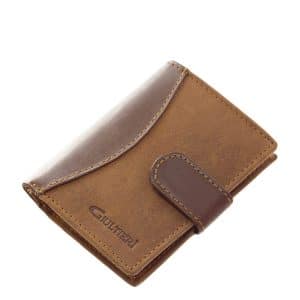 Kellemes egyedi megjelenésű, kétféle valódi bőrből készült Giultieri dekoratív bőr kártyatartó, mely díszdobozban érkezik Önhöz.