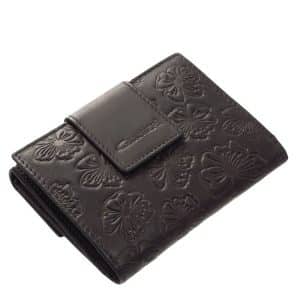 Stílusos, valódi bőr női pénztárca mintás külsővel, melynek fedelén lévő praktikus patentos átkapcsolón a divat GIULTIERI logónk látható.