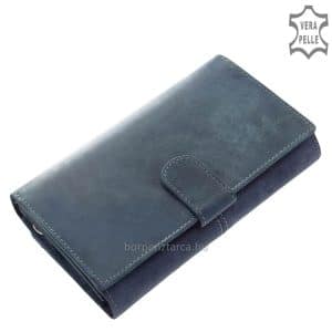 Nagyméretű, Giultieri felirattal ellátott dekoratív és rendkívül egyedi megjelenésű női bőr pénztárca, mely többféle bőrből lett kikészítve.