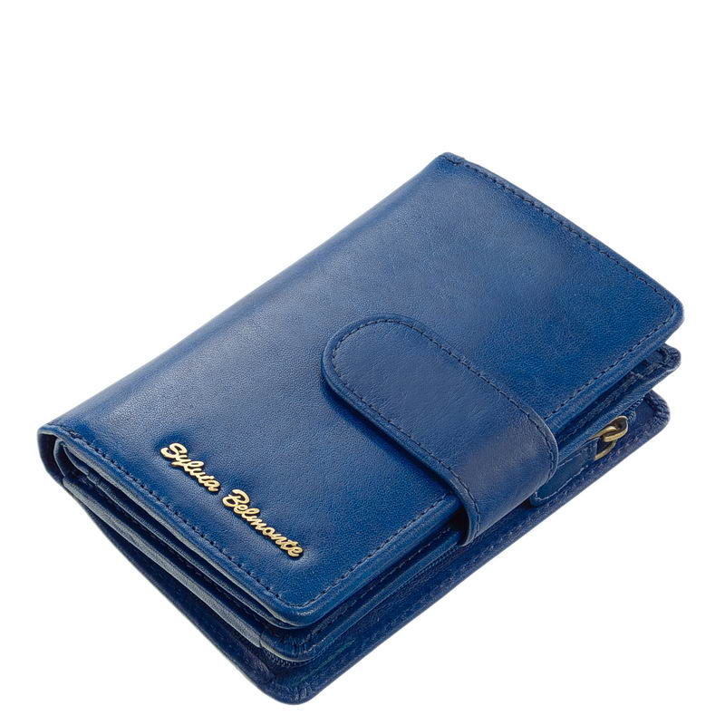 stilusos-noi-penztarca-femlogoval-diszdobozban-Sylvia-Belmonte-ZEN192-kek-01 Sok hasznos funkció kialakításával tervezett márkás női bőr pénztárca, minőségi bőrből, melyet trendi divat színekben kínálunk.