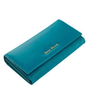 Dekoratív Sylvia Belmonte márkás női valódi bőr pénztárca nagyobb méretben, mely kényelmes minőségi belső elrendezéssel lett tervezve.