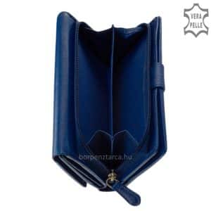 Garantáltan minőségi valódi bőrből készített elegáns női divat pénztárca amely nagyon szép Sylvia Belmonte márkás bőr modellünk.