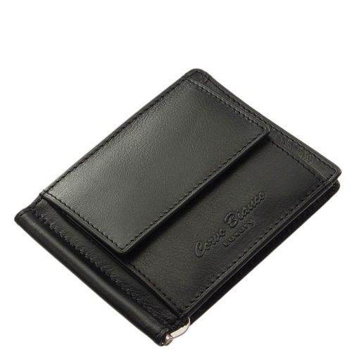 Nagyon praktikus méretű, fekete színű igazi bőr férfi dollár pénztárca, mely az egyszerűség elvét hordozza magában. Extra biztonságos!