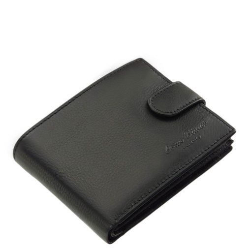 Kiváló minőségű, valódi bőrből készült elegáns fekete színű férfi bőr pénztárca, mely a Corvo Bianco kollekciónk RFID modellje. Díszdobozos.