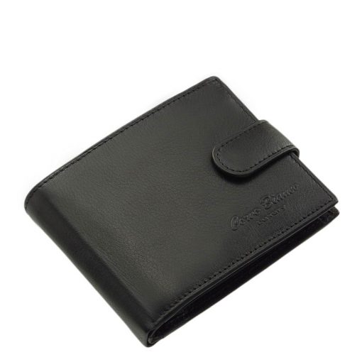 RFID technológiás, valódi minőségi bőrből készített, fekete színű férfi bőr pénztárca, melyet az elegáns modellek kedvelőinek terveztünk.