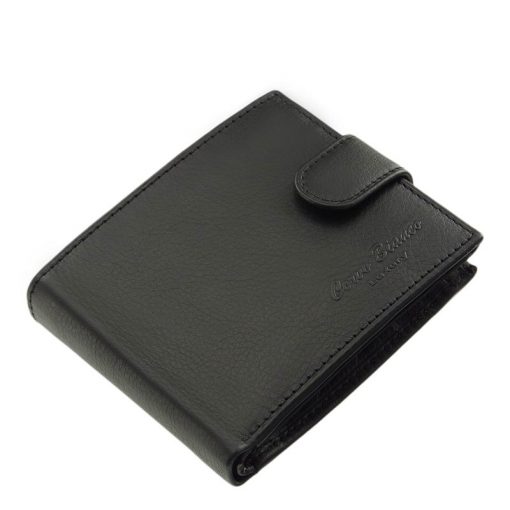 Valódi, puha bőrből készült, elegáns fekete férfi pénztárca, mely Corvo Bianco termékcsaládunk egyik legújabb RFID modellje.