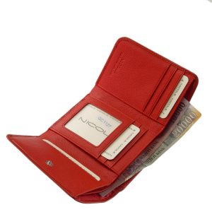 Minőségi és egyben divatos kisméretű valódi bőr női pénztárca elegáns megjelenésű marhabőrből