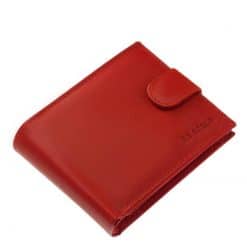 Kisméretű és egyben praktikus női bőr pénztárca, melyet finom tapintású piros színű valódi bőrből gyártottunk RFID védelemmel ellátott modell