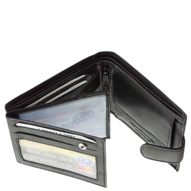 ferfi-bor-penztarca-atkapcsoloval-Chioco-DCH06-fekete-06 Chioco márkájú valódi bőr felhasználásával készült, klasszikus fazonú férfi pénztárca fekete színben, amelynek külseje szolidan elegáns.