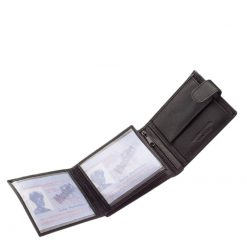 Minőségi nappa bőr férfi pénztárca. Ez a közepes méretű, klasszikus valódi bőr férfi pénztárca praktikus belsővel készült.