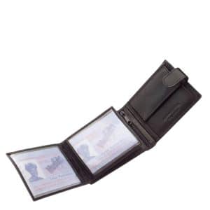 Minőségi nappa bőr férfi pénztárca. Ez a közepes méretű, klasszikus valódi bőr férfi pénztárca praktikus belsővel készült.