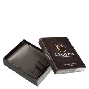 Chioco márkás prémium kategóriájú kitűnő férfi bőr pénztárca magas minőségű bőrből, melyet fekete illetve barna színben gyártunk.