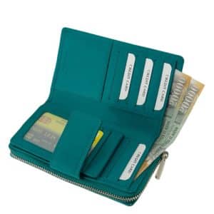 Elegáns és divatos női bőr pénztárca, ami minőségi valódi bőr felhasználásával készült La Scala márkás nagyméretű termékünk.