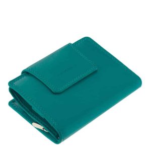 Minőségi, valódi bőrből készült La Scala márkás, minőségi női bőr pénztárca, patenttal zárható nagyméretű átkapcsoló nyelvvel.