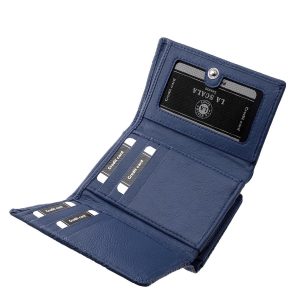 Prémium minőségű valódi puha bőr női pénztárca divatos és elegáns külsővel, amely a La Scala márka kifinomult stílusát és időtálló minőségét képviseli.