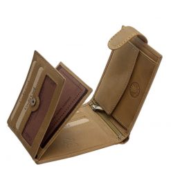 Tacskós mintával díszített férfi mintás bőr pénztárca modell ajándéknak is kiváló, biztonságos RFID védelemmel prémium GreenDeed.