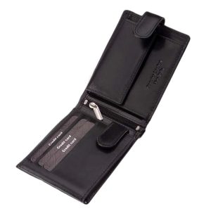 Klasszikus hatású VESTER LUXURY márkájú, elegáns férfi minőségi gyártású bőr pénztárca prémium kategóriájú valódi bőrből, díszdobozban!