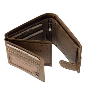 GreenDeed márkás férfi vadász pénztárca mintás kivitelben RFID védelemmel, igazi minőségi bőr alapanyagból, extraként díszdobozos kivitelben.