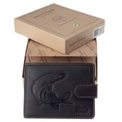Felső kategóriás, natúr barna és fekete színben gyártott férfi bőr pénztárca a GreenDeed márkacsaládtól, mely kiváló ajándék ötlet.