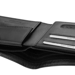 La Scala márkás, klasszikus kialakítású elegáns férfi minőségi gyártású bőr pénztárca puha tapintású valódi bőrből, díszdobozban!