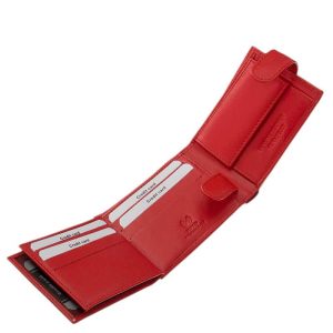 Kellemes tapintású, minőségi valódi bőr női pénztárca, sportos kialakítással és beépített RFID védelemmel, díszdobozos modellünk.