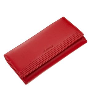 Nagy méretű, igazán praktikus valódi bőr női pénztárca, mely La Scala márkás divatos modellünk több színben elérhető díszdobozos kivitelben.