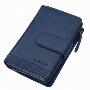 Divatos, sokoldalú, La Scala márkás női valódi bőr pénztárca, elegáns külsővel rendelkező, minőségi díszdobozos modell. Ajándékként is remek!