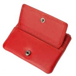 Közepes méretű praktikus bőr kulcstartó, puha valódi nappa bőrből készítve minőségi La Scala márkajelzéssel piros színben.