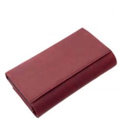 LA SCALA márkás nagyméretű női pénztárca természetes megjelenésű valódi bőr anyagból, RFID védelemmel gyártott díszdobozos modell.