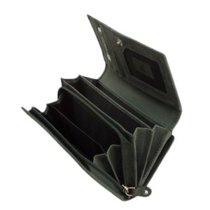 Nagyméretű női pénztárca, természetes hatású, matt valódi bőr felülettel, RFID védelemmel rendelkező La Scala márkás modellünk.