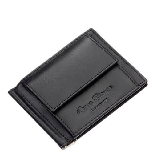 Kényelmes, praktikus méretű, elegáns fekete színű, férfi dollár pénztárca, mely stílusos díszdobozban kapható minőségi bőr termékünk.
