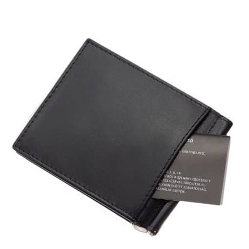 Kényelmes, praktikus méretű, elegáns fekete színű, férfi dollár pénztárca, mely stílusos díszdobozban kapható minőségi bőr termékünk.