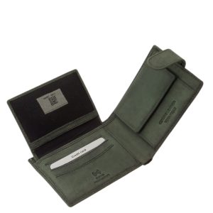 A valódi bőr természetes stílusában gyártott, minőségi klasszikus férfi pénztárca, mely La Scala márkás díszdobozban kerül forgalomba.