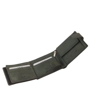 RFID védelemmel rendelkező, minőségi férfi pénztárca, mely a valódi bőr természetes karakterisztikájával rendelkező, díszdobozos modellünk.