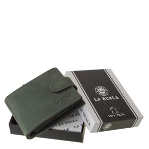 RFID védelemmel rendelkező, minőségi férfi pénztárca, mely a valódi bőr természetes karakterisztikájával rendelkező, díszdobozos modellünk.