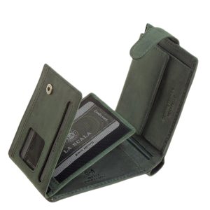 Markáns natúr stílusú, minőségi valódi bőr alapanyagból készített férfi pénztárca, melyet RFID védelemmel is elláttunk. Díszdobozos termék.