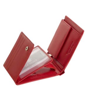 RFID védelemmel ellátott, díszdobozos, elegáns női bőr pénztárca, mely kis méretű modell minden korosztály számára ideális.