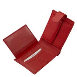 RFID védelemmel ellátott kis méretű női bőr pénztárca, mely elegáns külsejével minden korosztály számára ideális. Díszdobozos modell.