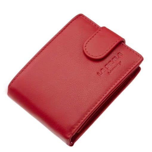 Kis méretű, RFID védelemmel ellátott márkás, női bőr pénztárca, mely minőségi, valódi bőr felhasználásával készült, diszdobozos kivitelben.